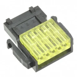 3M 3mm IDC 5Pos Yellow Power Clamp Wiremount Socket (35505)