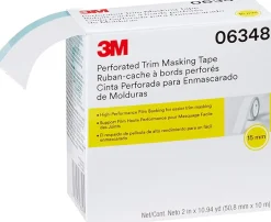3M 50.8mm X 10m, 15mm Perforated Trim Masking Tape (6348)