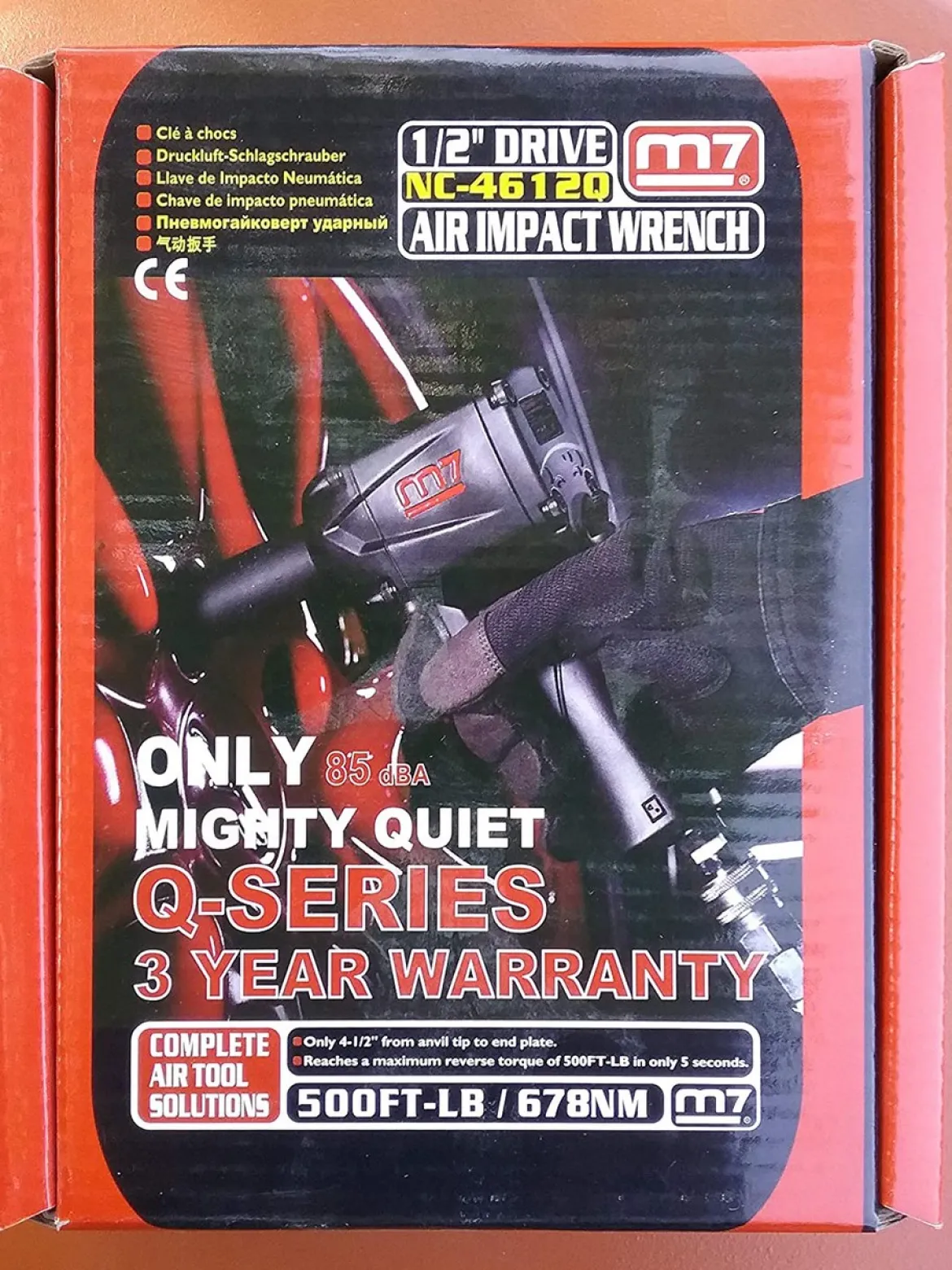M7 Quiet Mini Impact Wrench 1/2" Drive 500 ft-lb (NC-4612Q)