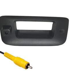 Master Tailgaters Chevrolet Silverado / GMC Sierra (2007-2013) Black Replacement Tailgate Handle with Backup Camera (with Key Hole Plug) (MT-CSGS07B-KHP)
