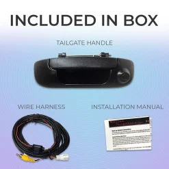 Master Tailgaters Dodge Ram (2002-2008) Black Replacement Tailgate Handle with Backup Camera (MT-DR02B)