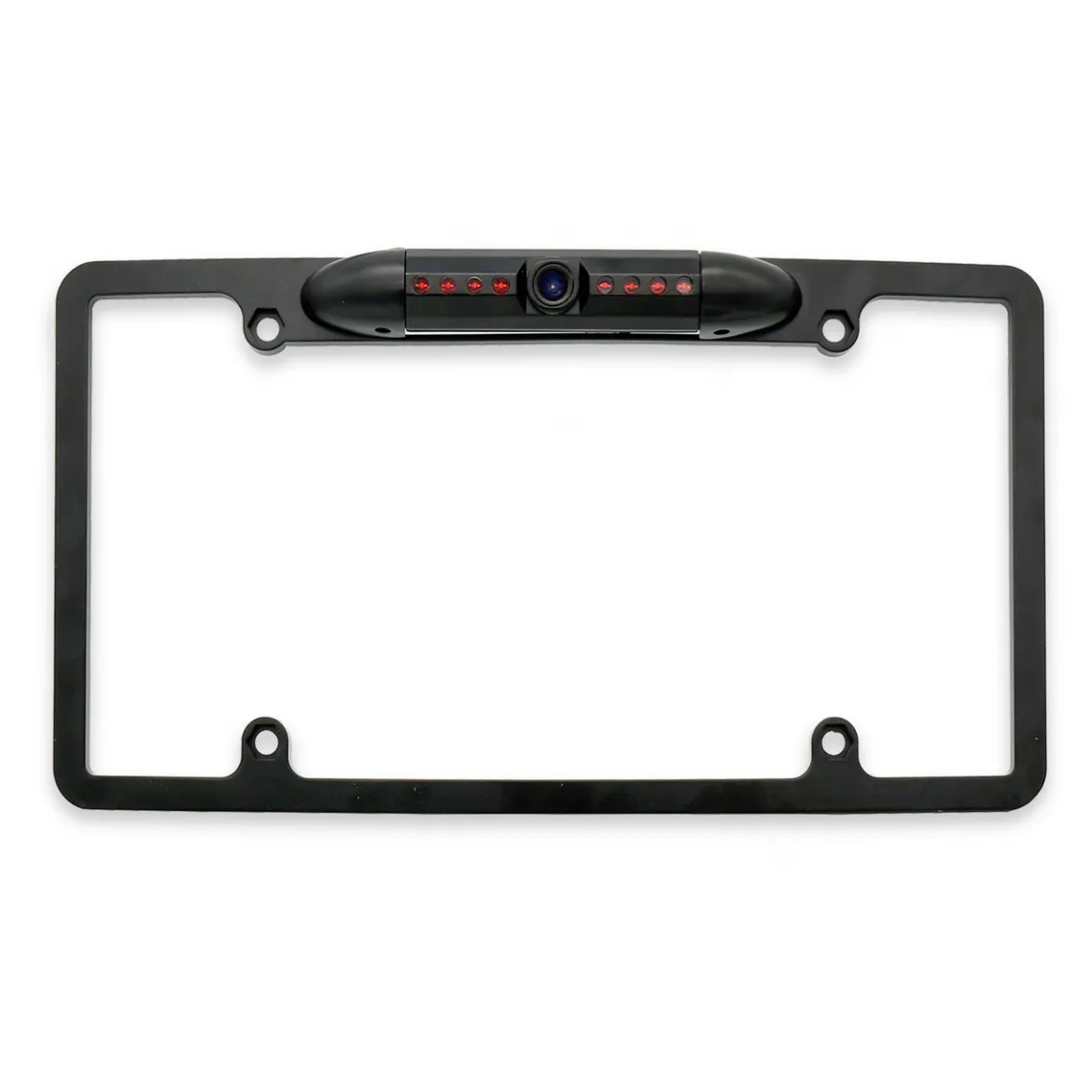 Master Tailgaters License Plate Frame Front or Backup Camera with 8 IR LED Night Vision, Metal Construction, 170° Wide Angle Camera, Waterproof (MC-L2)