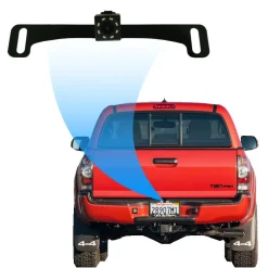 Master Tailgaters Small License Plate Frame Backup or Front Camera with 8 IR LED Night Vision (MC-L3)