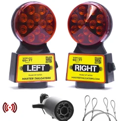 Master Tailgaters Wireless Trailer Tow Lights - Magnetic Mount - 65 Feet Range - 7 Pin Flat Connection (MT-WT07)