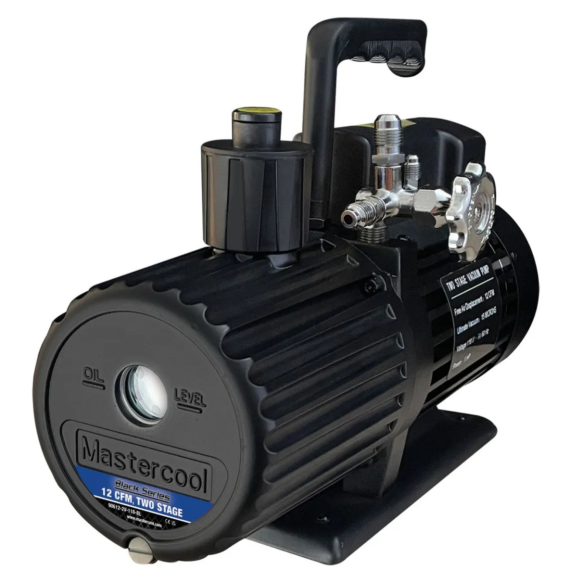 Mastercool Black Series 12 CFM Vacuum Pump Two Stage (90612-2V-110-BL)