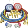 Mastercool 84772-G Brass R134A 2 Way Manifold Gauge Set with 72" Hoses