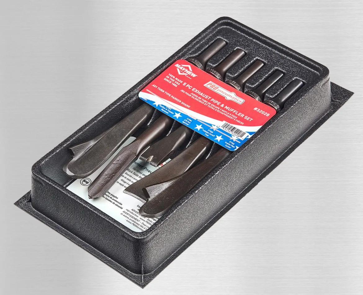 Mayhew 32028 ProPneumatic 5 Piece Exhaust Pipe and Muffler Set