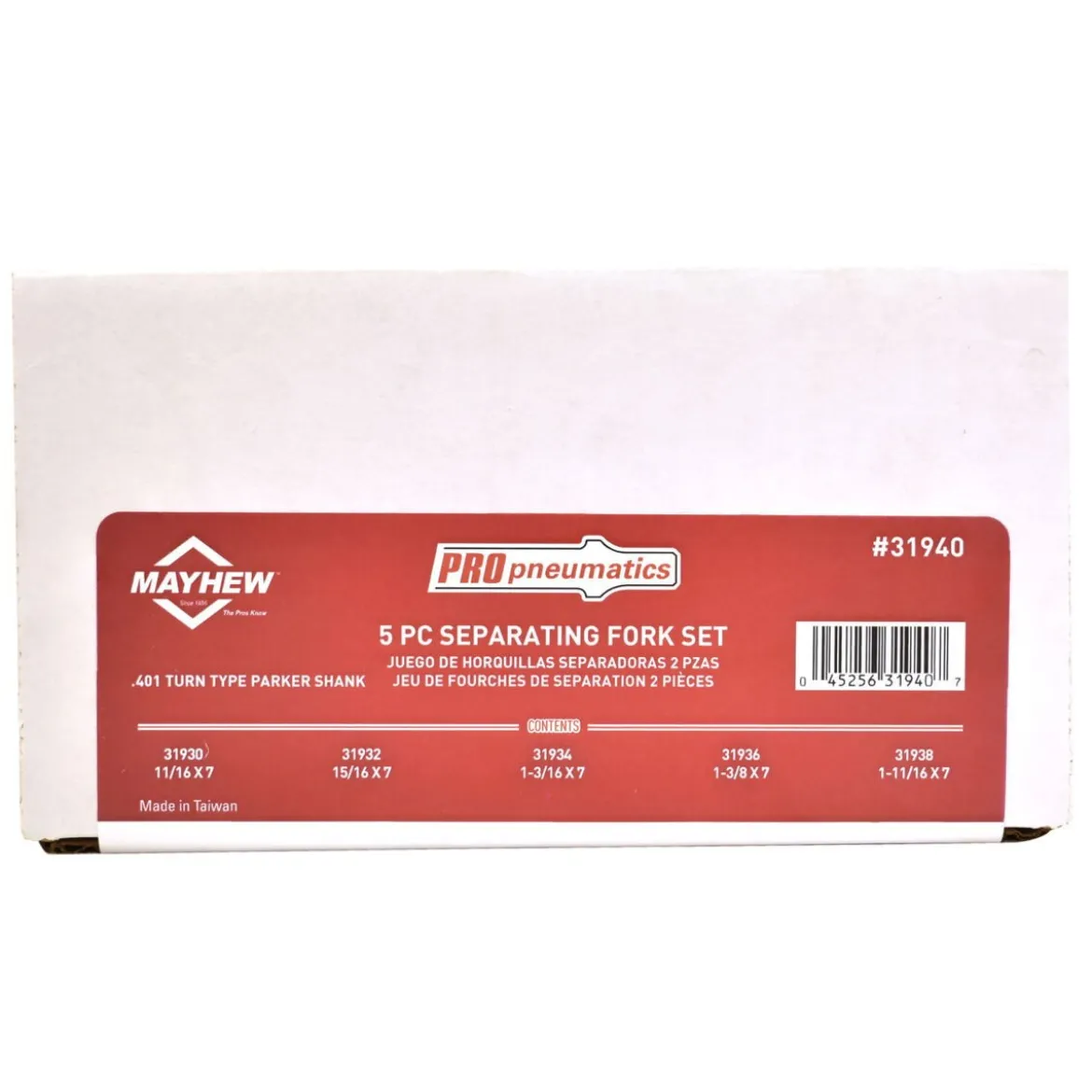 Mayhew 5-Pieces Separator Fork Pneumatic Set (31940)