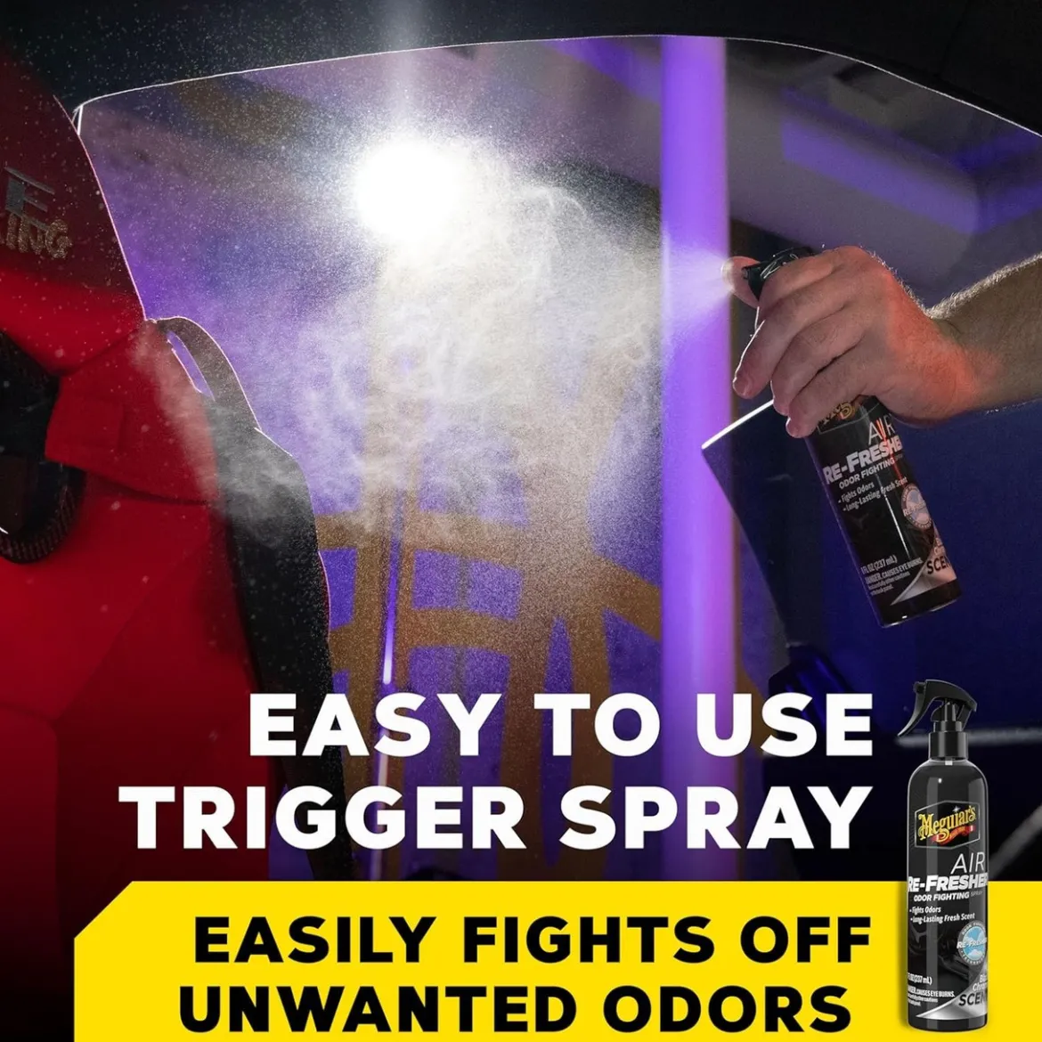 Meguiar's Air Re-Fresher Black Chrome Scent 8 Oz Spray (G250708)