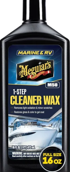 Meguiar's Boat & RV Cleaner Wax Liquid 16 Oz (M5016)