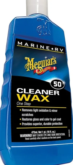 Meguiar's Boat & RV Cleaner Wax Liquid 16 Oz (M5016)