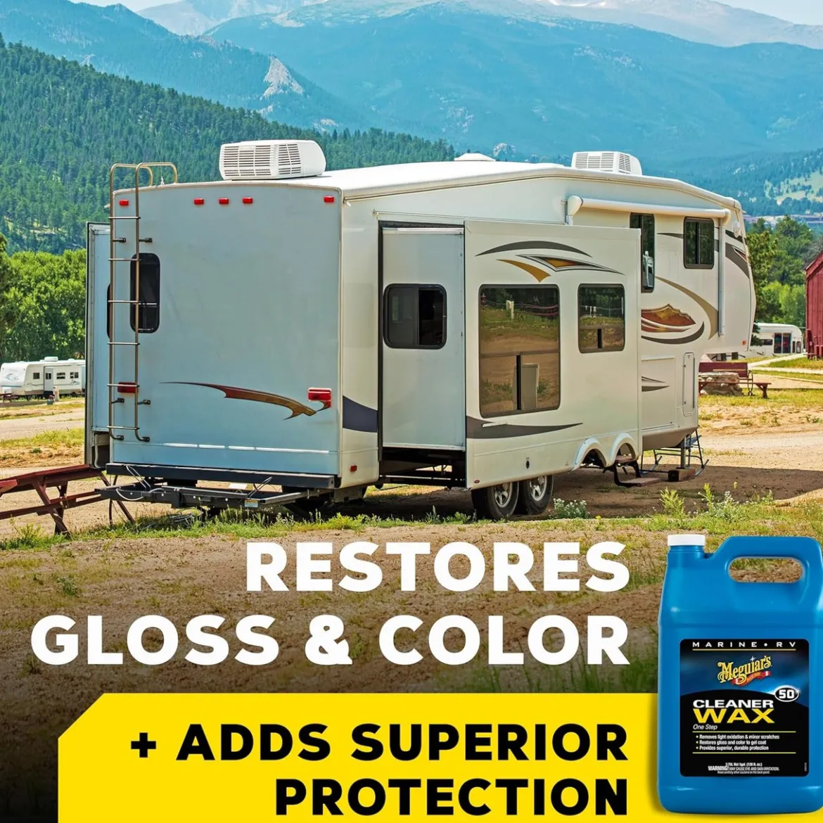 Meguiar's Boat/RV Cleaner Wax Liquid 1 Gallon (M5001)