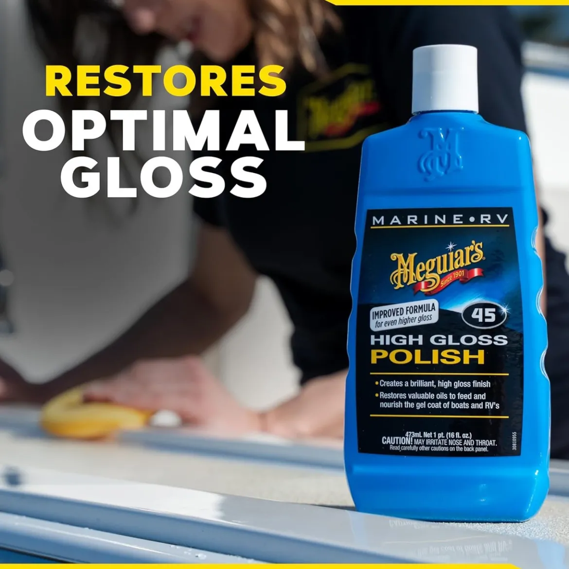 Meguiar's Boat/RV Polish & Gloss Enhancer 16 Oz (M4516)