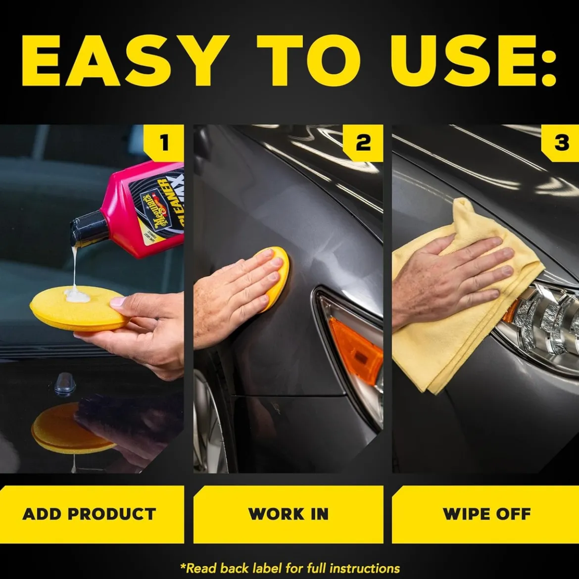 Meguiar's Cleaner Wax Liquid A1216 16 oz (A1216)