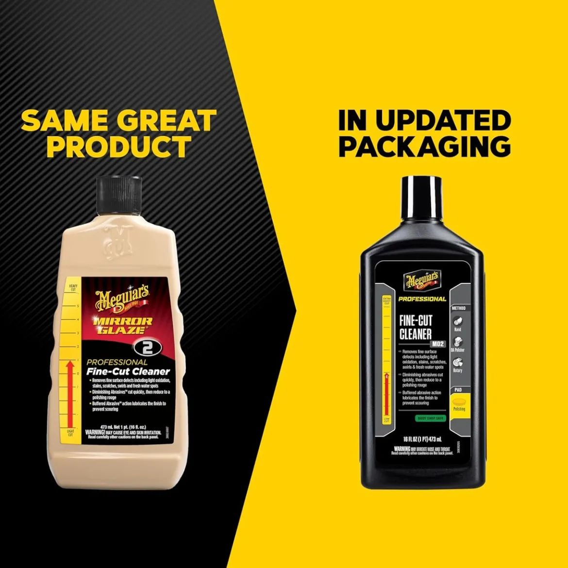 Meguiar's Fine Cut Cleaner Liquid 16 Oz for Paint Correction (M0216)