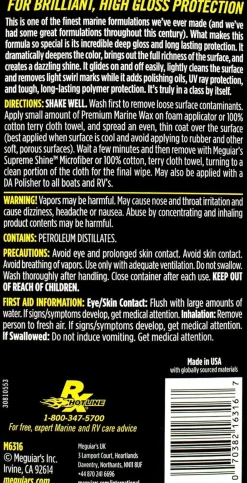 Meguiar's Flagship Marine Wax 16 Oz Liquid Wax (M6316)