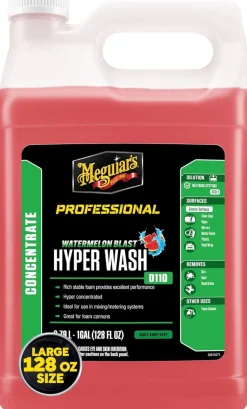 Meguiar's Hyper Wash Foaming Car Wash – 1 Gallon (D11001)