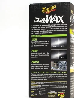 Meguiar's 3-in-1 Wax Cleaner Polish Protectant 16 Oz (G191016)