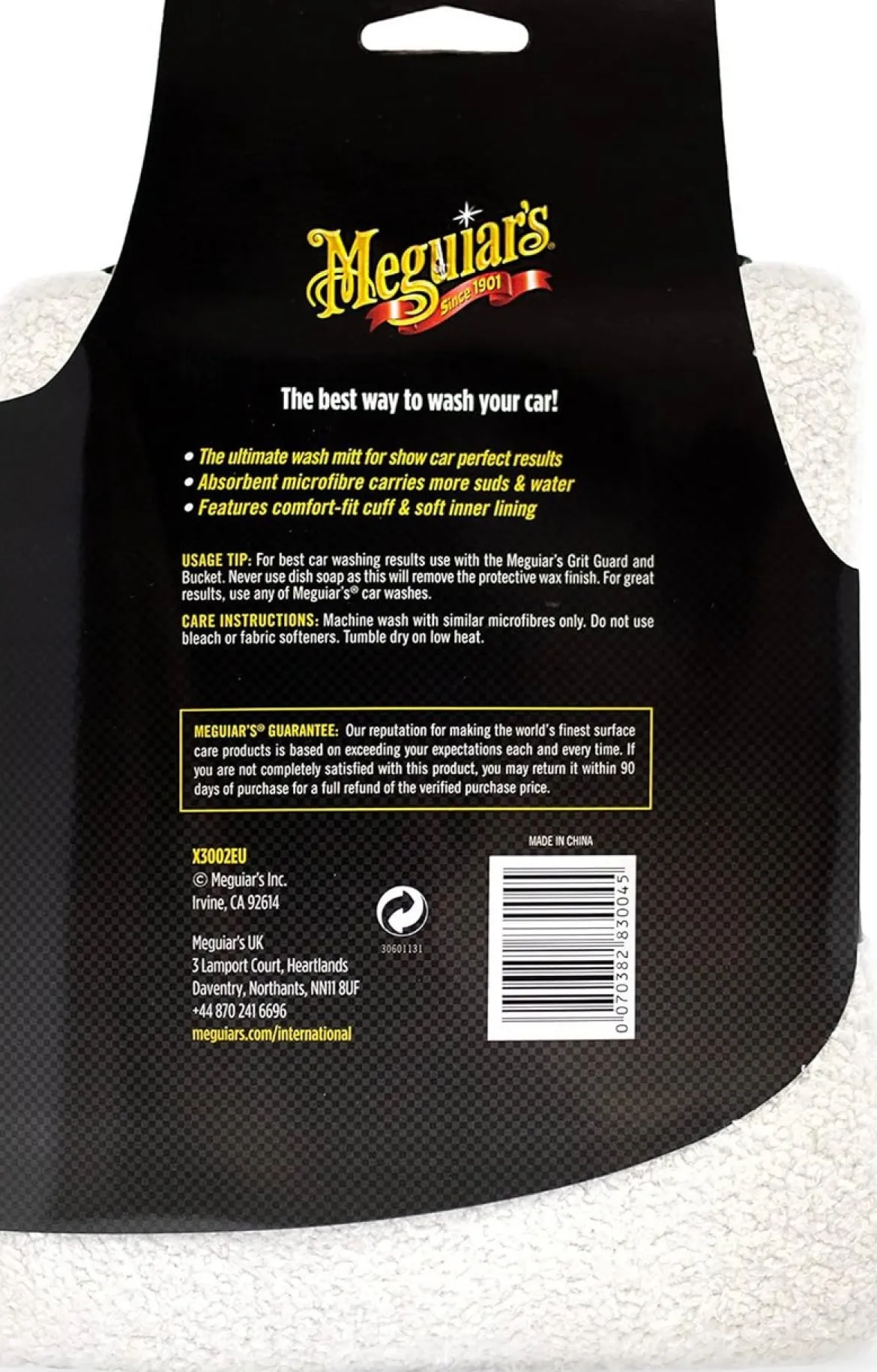 Meguiar's Microfiber Wash Mitt (X3002)
