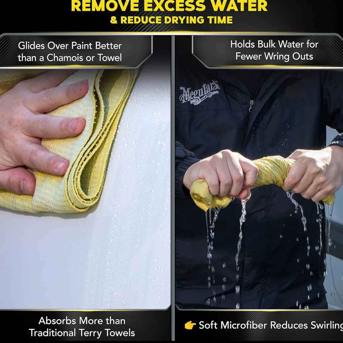 Meguiar's Microfiber Water Magnet Drying Towel 22" x 30" (X2000)