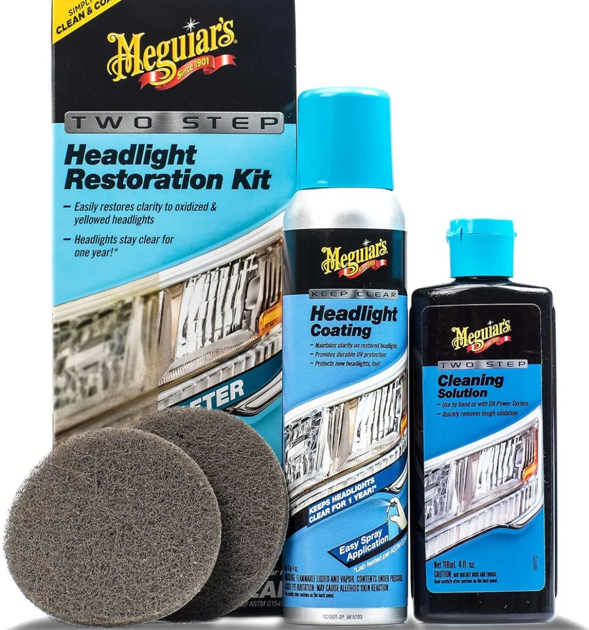 Meguiar's Two Step Headlight Restoration Kit 4 fl oz (G2970)
