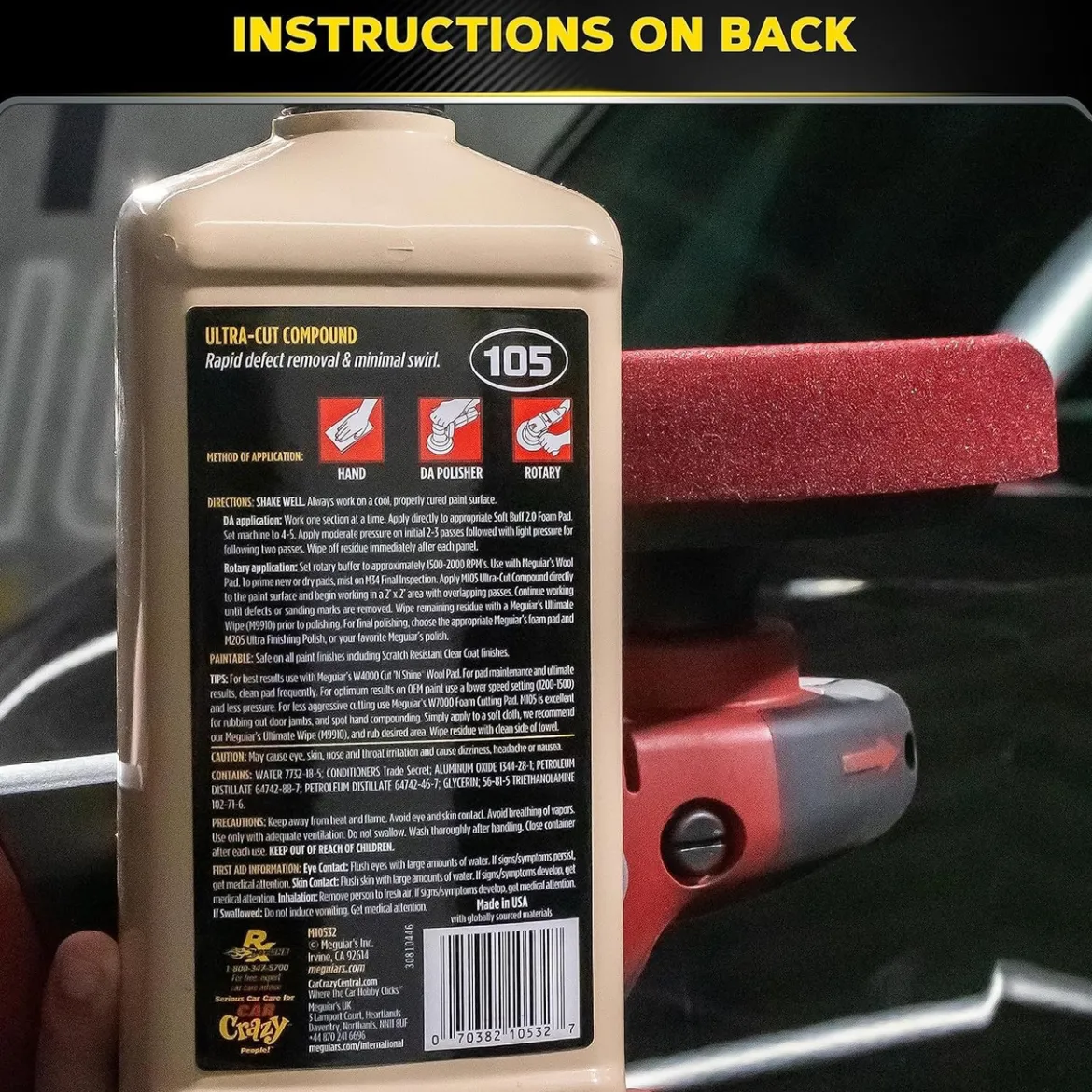 Meguiar's Ultra-Cut Compound 32 Oz Liquid Polish (M10532)