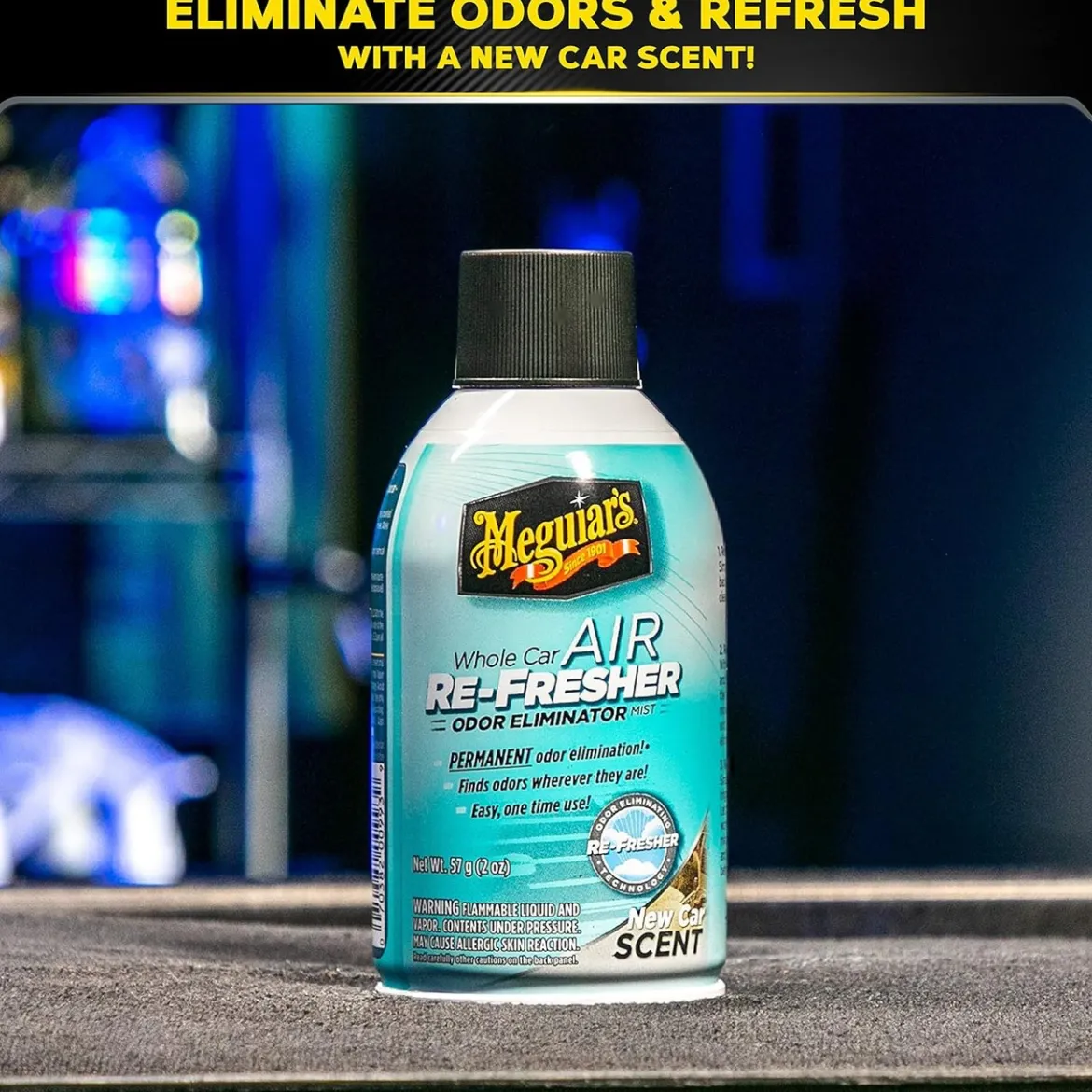 Meguiar's Whole Car Air Refresher New Car Scent 2 Oz Aerosol (G16402)