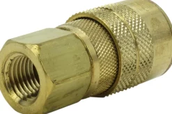 Milton 713 1/4" FNPT M-Style Coupler with Drag Guard