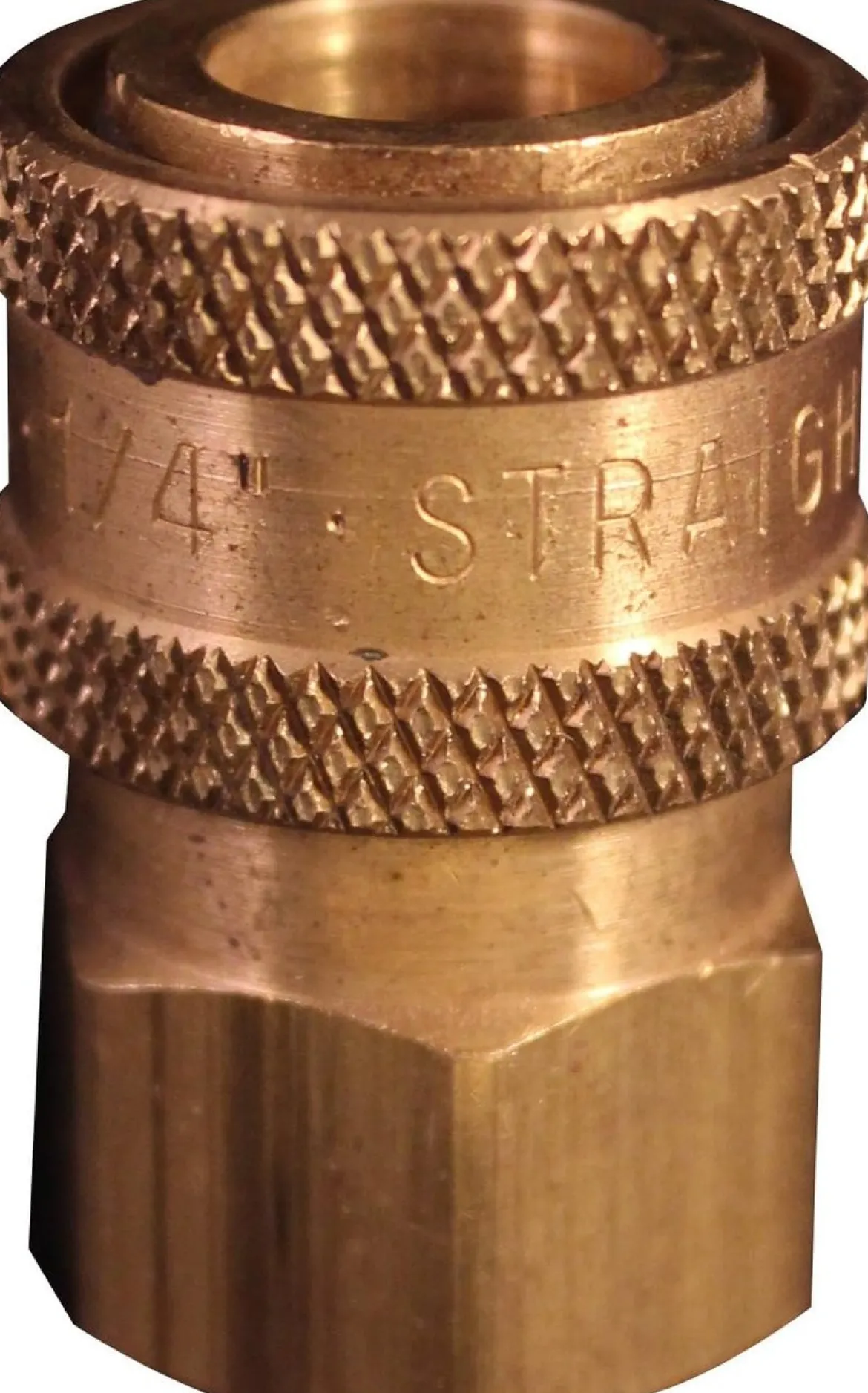 Milton 1761 1/4" FNPT Straight Through Coupler