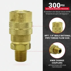 Milton 716 1/4" Male Body M-Style
