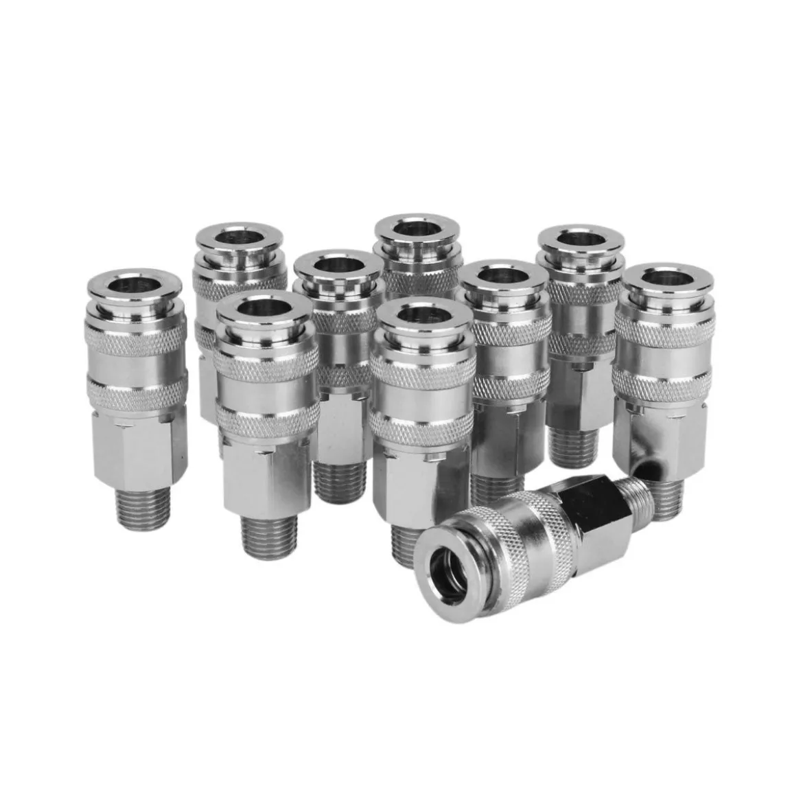 Milton 744 Universal Coupler, 1/4" body; 1/4" MNPT