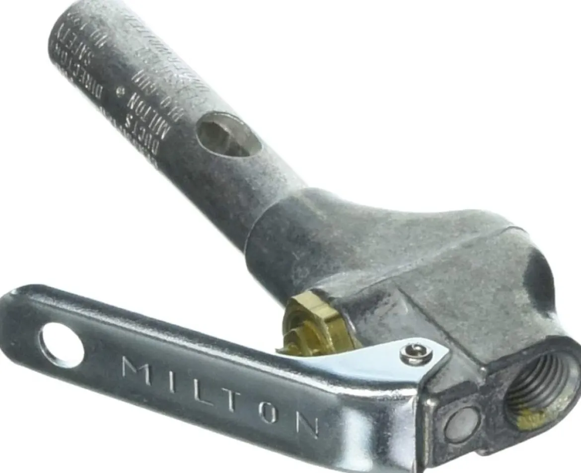 Milton 132 Volume Safety Blow Gun, 1/4" NPT, Nozzle Thread 1/2" - 27