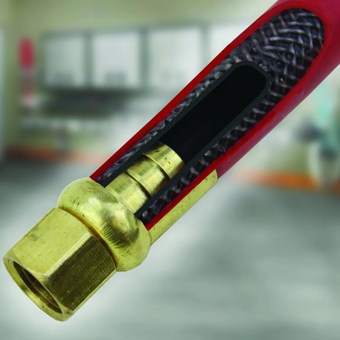 Milton 2780-50D Steel Dual Arm Auto-Retractable Air Hose, 1/2" x 50 ft., 300 PSI