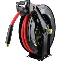 Milton 2780-50D Steel Dual Arm Auto-Retractable Air Hose, 1/2