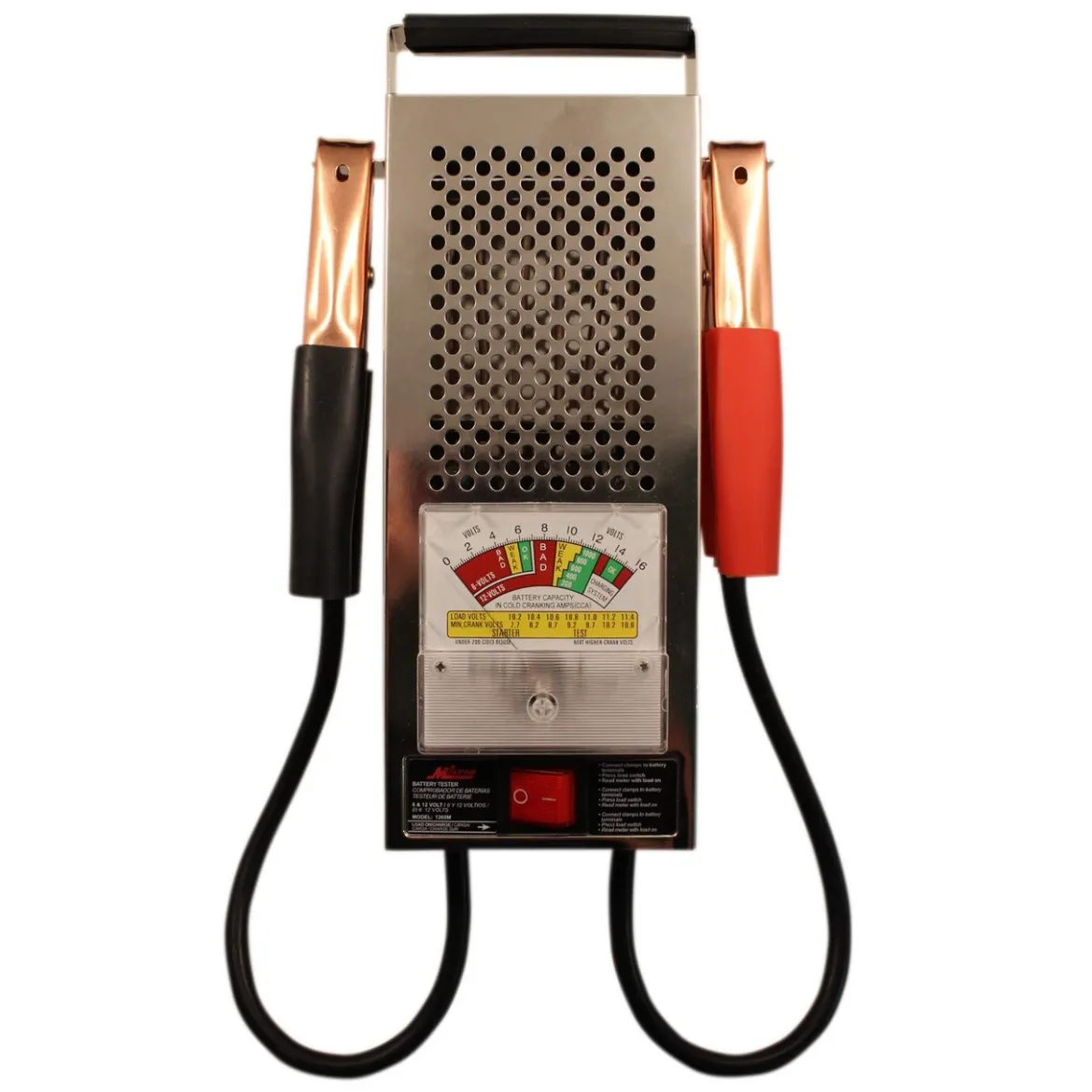 Milton 1260M 120 AMP Battery Tester, Chrome