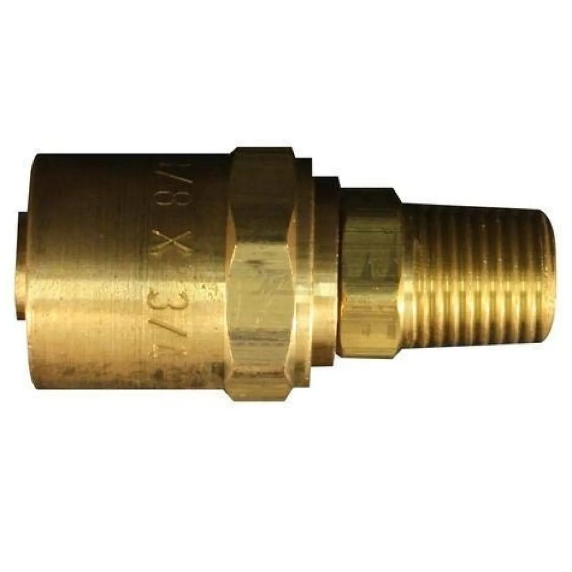 Milton S621 s-621 Reusable End, 1/4" MNPT, Fits 3/8" x 3/4"