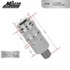 Milton S-744 Universal Quick-Connect Coupler, 1/4" MNPT