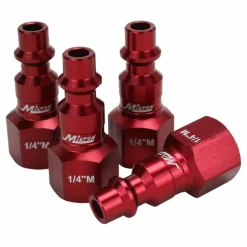 Milton S314MKIT ColorFit Coupler & Plug Kit - (M-Style, Red) - 1/4" NPT 14-Piece