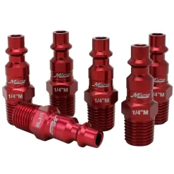 Milton S314MKIT ColorFit Coupler & Plug Kit - (M-Style, Red) - 1/4