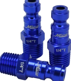 Milton S307TKIT ColorFit Coupler & Plug Kit - (T-Style, Blue) - 1/4" NPT, 7 pcs