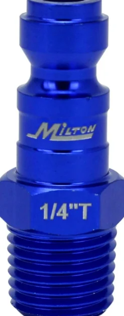 Milton S307TKIT ColorFit Coupler & Plug Kit - (T-Style, Blue) - 1/4" NPT, 7 pcs