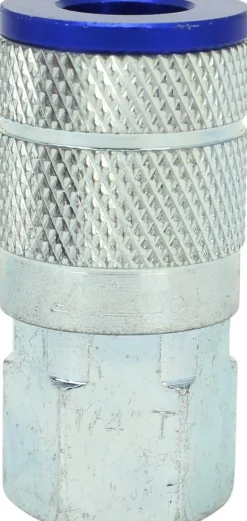 Milton S307TKIT ColorFit Coupler & Plug Kit - (T-Style, Blue) - 1/4