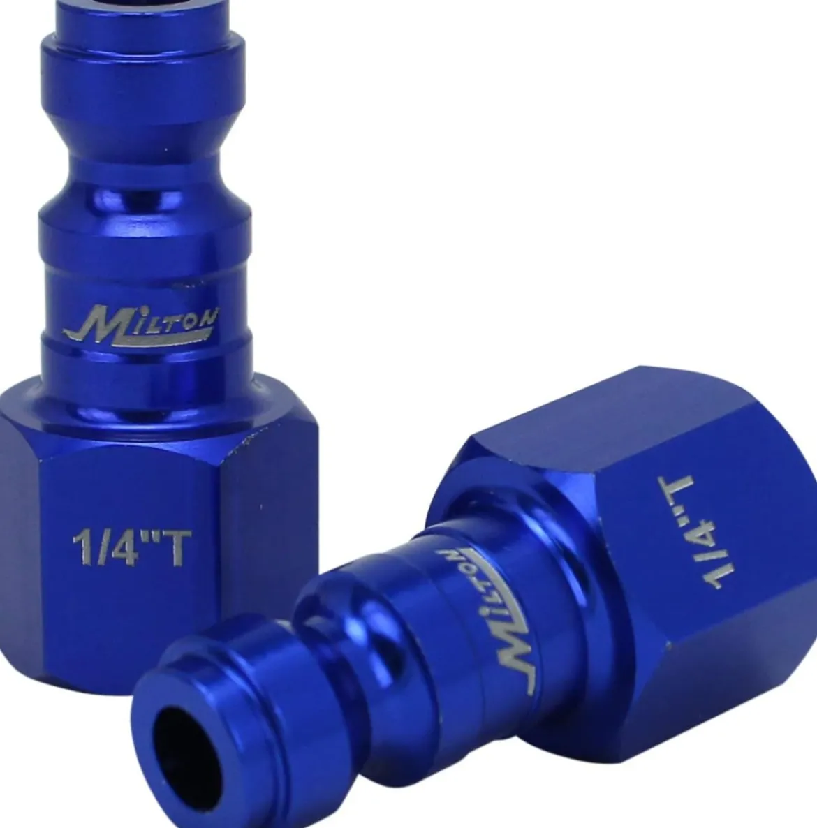 Milton S305TKIT ColorFit Coupler & Plug Kit - (T-Style, Blue) - 1/4" NPT, 5 pcs