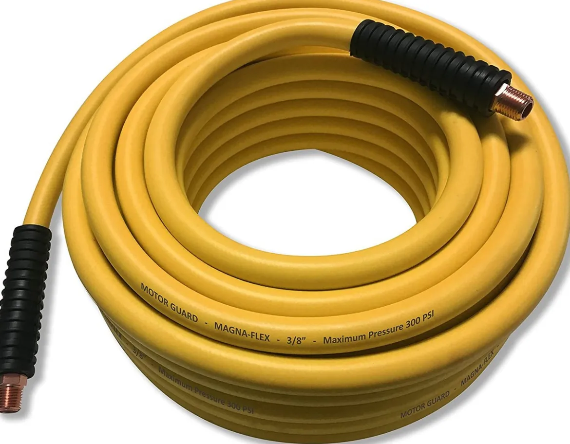 Motor Guard MAGNA-FLEX PREMIUM SPRAY BOOTH HOSE 3/8" I.D. x 35' Long w/ Full-Flow Fittings (MF-35)