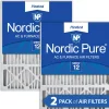 Nordic Pure 20x25x5 (4 3/8) Lennox X6673_X6675 Replacement MERV 12 Air Filter 2 Pack (20x25x5LXREDM12-2)