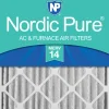 Nordic Pure 24x24x4 (3 5/8) Pleated Air Filters MERV 14 Plus Carbon 1 Pack (24x24x4M14+C-1)