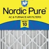 Nordic Pure 24x24x4 (3 5/8) Pleated MERV 10 Air Filter 1 Pack (24x24x4M10-1)