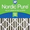 Nordic Pure 24x24x4 (3 5/8) Pleated Air Filters MERV 13 Plus Carbon 1 Pack (24x24x4M13+C-1)