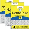 Nordic Pure 25x25x1 (24_1/2x24_1/2) Pleated MERV 10 Air Filters 3 Pack (25x25x1M10-3)