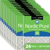 Nordic Pure 8x20x1 Pleated Air Filters MERV 13 Plus Carbon 24 Pack (8x20x1M13+C-24)